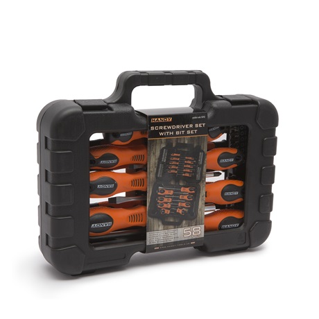 Handy 10742 CSAVARHÚZÓ KÉSZLET 59 DB-OS TÁSKÁBAN