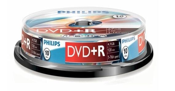 Philips DVD+R 4.7GB 16X DVD lemez hengeres 10db/cs