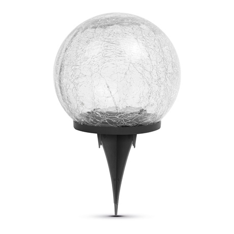Leszúrható LED-es szolár lámpa üveggömb 15 cm Leszúrható LED-es szolár lámpa üveggömb 15 cm