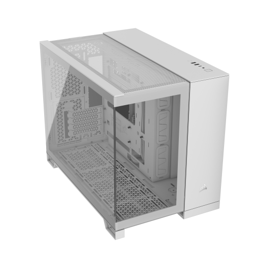 CORSAIR 2500X Tempered Glass mATX Mid-Tower számítógépház Fehér CORSAIR 2500X Tempered Glass mATX Mid-Tower számítógépház Fehér