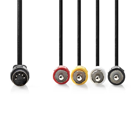 Nedis CAGL20400BK10 DIN-ES AUDIOKÁBEL 1 M