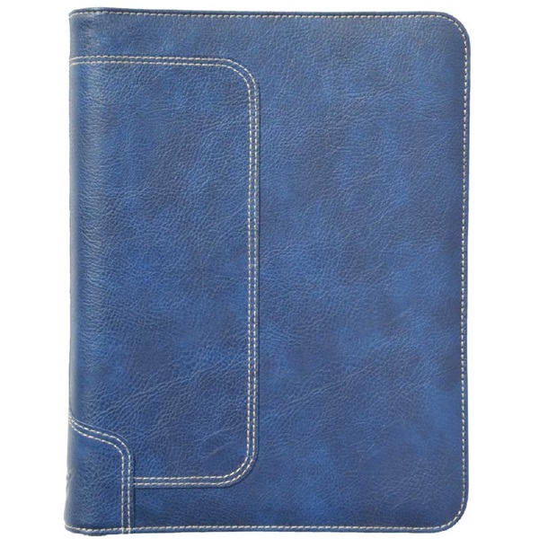 Kalendart Saturnus M227 műbőr kék gyűrűs kalendárium