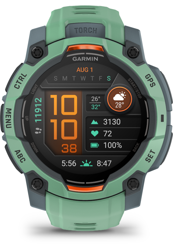 Garmin Instinct 3 45mm AMOLED okosóra Neo tropic