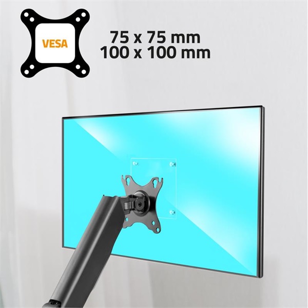 Advance  MECAMOUNT Dual  17-32" dönthető forgatható Monitor Asztali konzol Fekete 