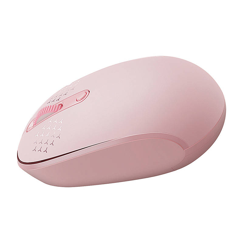 Wireless mouse Baseus F01B Tri-mode  2.4G BT5.0 1600 DPI (pink)