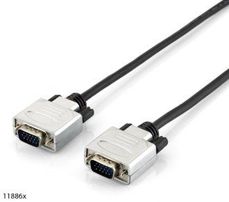 Equip 118864 VGA kábel HD15 apa/apa duplán árnyékolt 10m Equip 118864 VGA kábel HD15 apa/apa duplán árnyékolt 10m