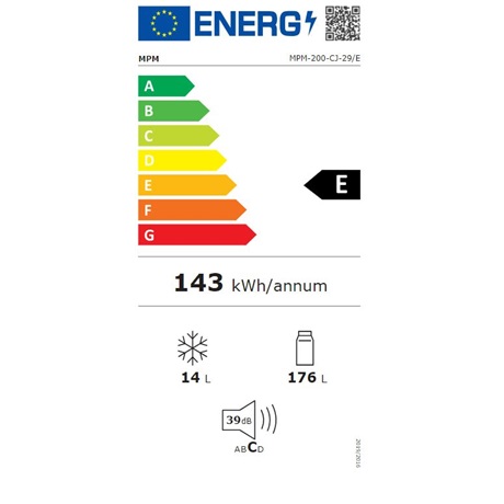 MPM MPM-200-CJ-29/E Egyajtós hűtőszekrény