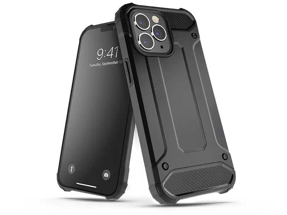 Haffner Armor Apple iPhone 14 Pro Max ütésálló hátlap tok fekete (PT-6455) Haffner Armor Apple iPhone 14 Pro Max ütésálló hátlap tok fekete (PT-6455)