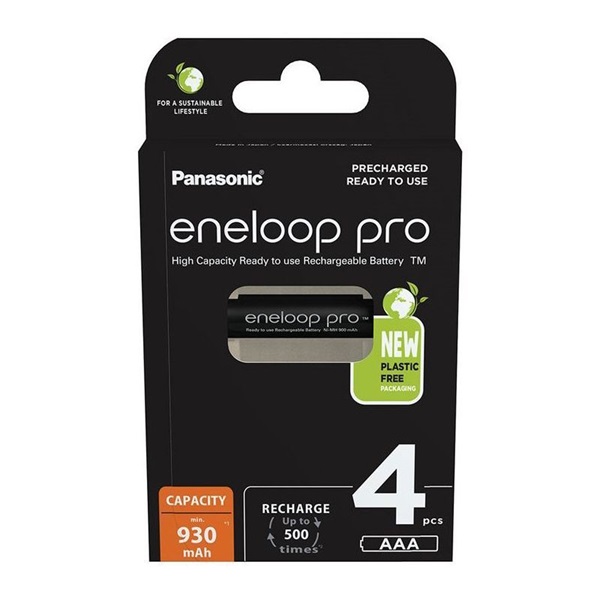 Panasonic Eneloop Pro 1.2V AAA 930mAh akku (4db) (BK4HCDE-4BE-N)