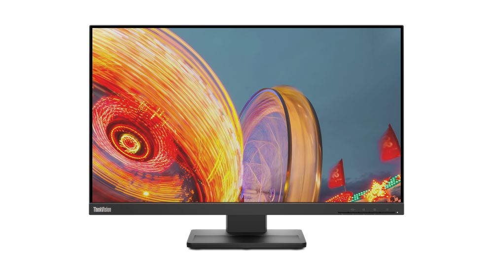 24" Lenovo ThinkVision E24q-20 LCD monitor fekete (62CFGAT1EU)