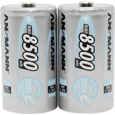 Góliát akku D NiMH, 1,2V 8500 mAh, 2 db, Ansmann maxE HR20, LR20, D, AM1, XL, MN1300, 813, E95, LR20N, 13A Góliát akku D NiMH, 1,2V 8500 mAh, 2 db, Ansmann maxE HR20, LR20, D, AM1, XL, MN1300, 813, E95, LR20N, 13A