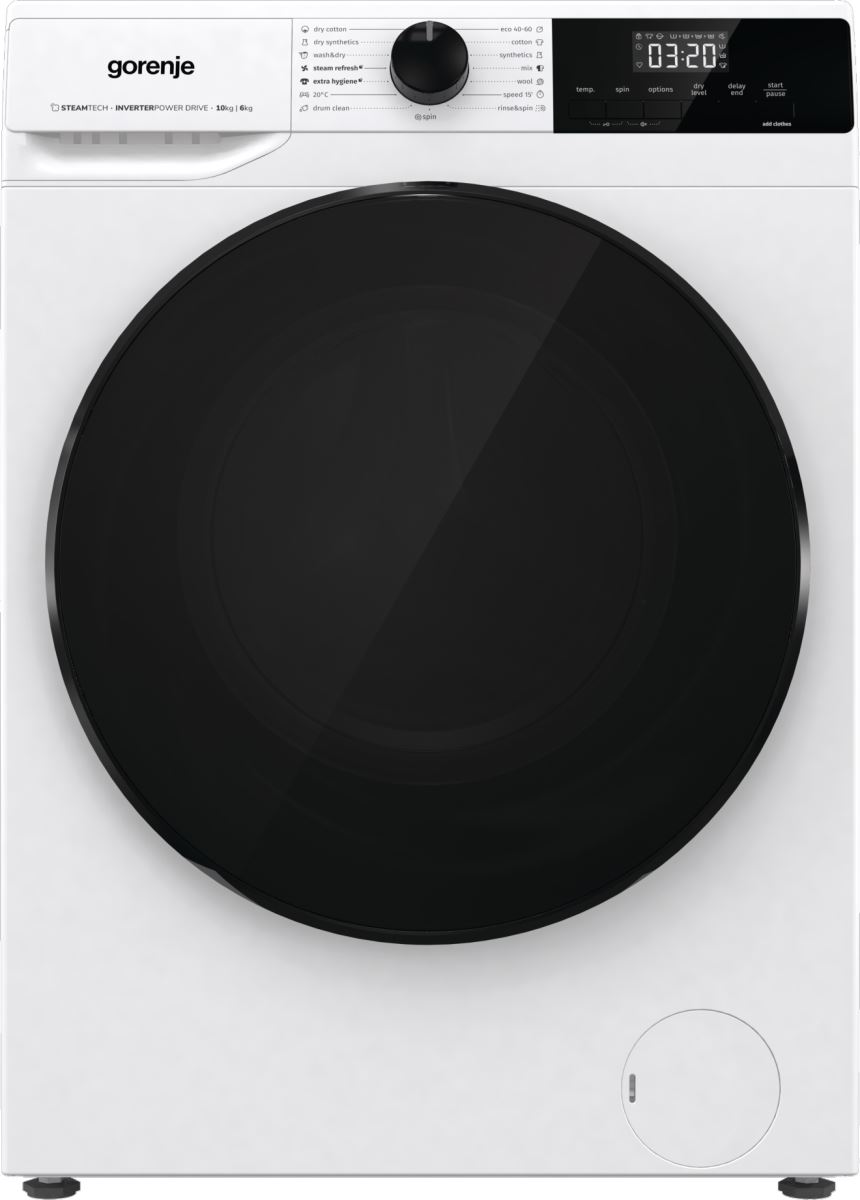Gorenje WD2A164ADS Elöltöltős mosó- és szárítógép – 10 kg, 1400 ford./perc, A Energiaosztály, SteamTech gőz technológia Gorenje WD2A164ADS Elöltöltős mosó- és szárítógép – 10 kg, 1400 ford./perc, A Energiaosztály, SteamTech gőz technológia