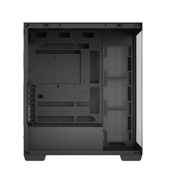 DeepCool Számítógépház CG580 fekete  ablakos  venti nélkül 