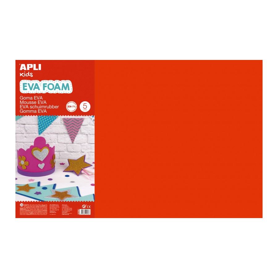 Apli "EVA foam" moosgumi 400x600mm piros (12756) Apli "EVA foam" moosgumi 400x600mm piros (12756)
