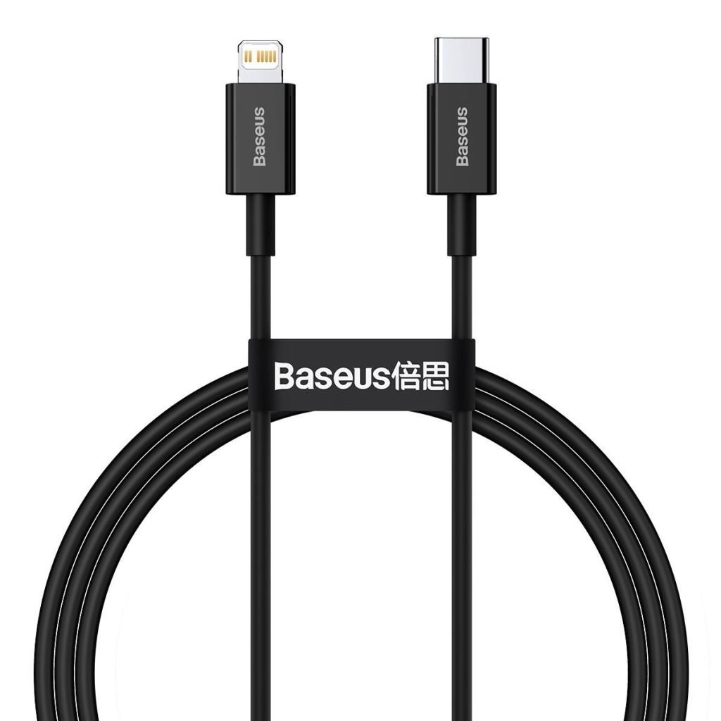 Baseus Superior USB-C --> Lightning töltőkábel 20 W PD 1m fekete (CATLYS-A01) Baseus Superior USB-C --> Lightning töltőkábel 20 W PD 1m fekete (CATLYS-A01)