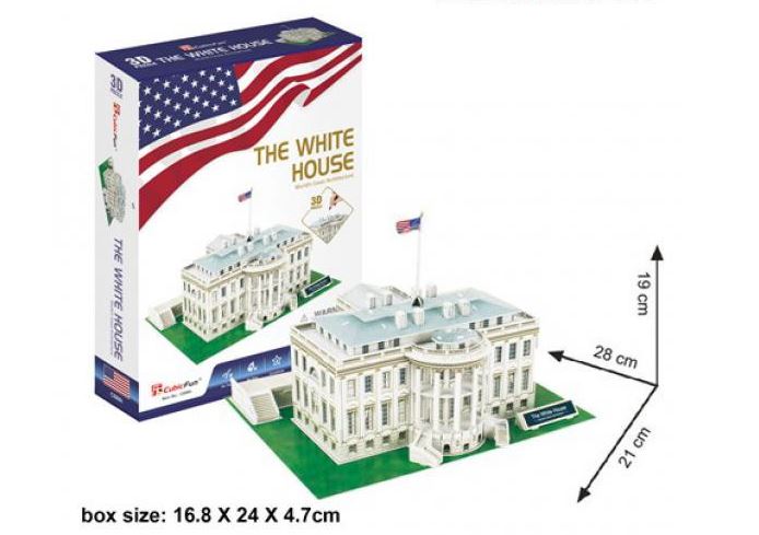 BonsaiBp 3D puzzle kicsi Fehér ház (2542), 64 db