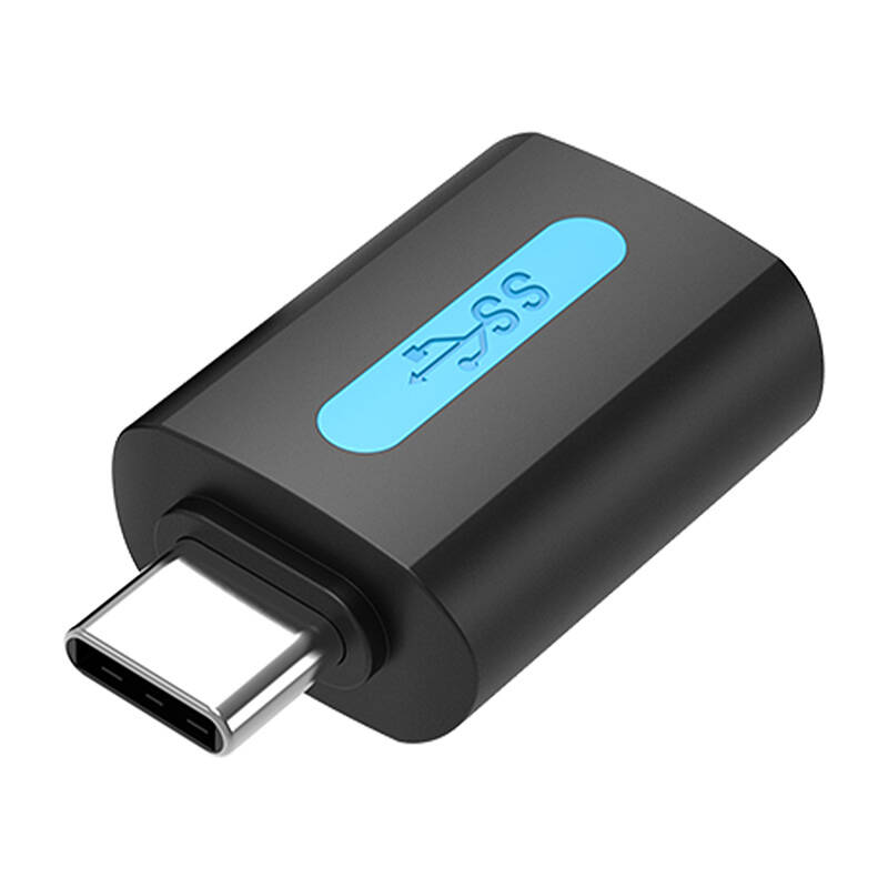 Vention USB adapter CDUB0, USB-C férfi USB 3.0 női csatlakozóra (fekete)