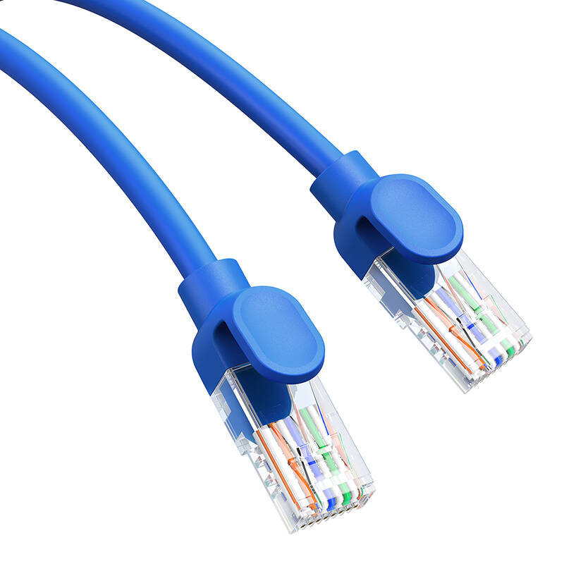 Round Cable Baseus Ethernet RJ45, Cat.6, 0,5m (blue)