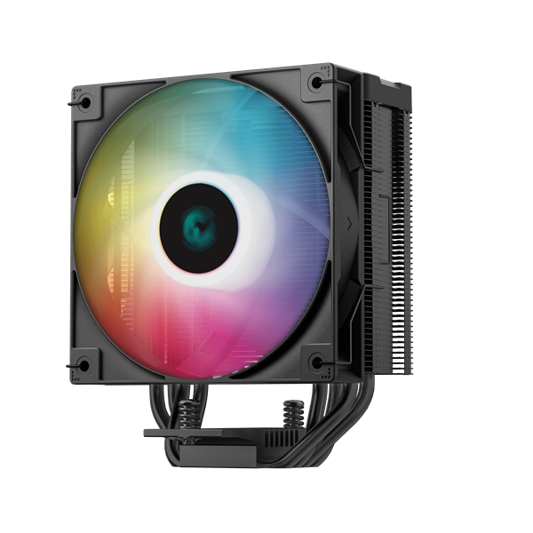 DeepCool CPU Cooler - AG400 DIGITAL ARGB (31,6 dB; max, 128,93 m3/h; 4pin csatlakozó, 4 db heatpipe, 12cm, PWM, A-RGB)