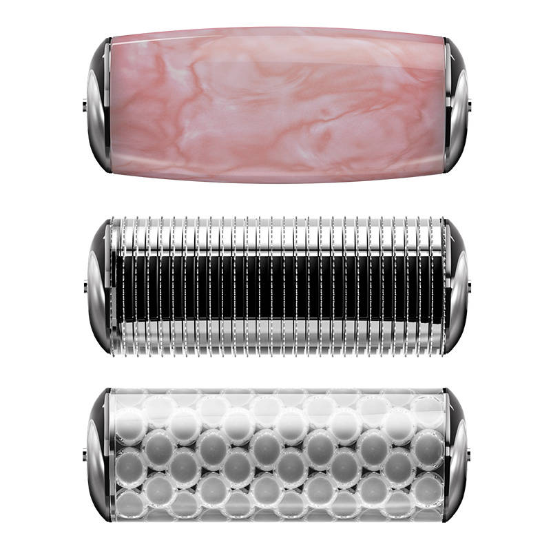 MicroNeedle Face&Body Roller 9in1 Geske with APP (pink)