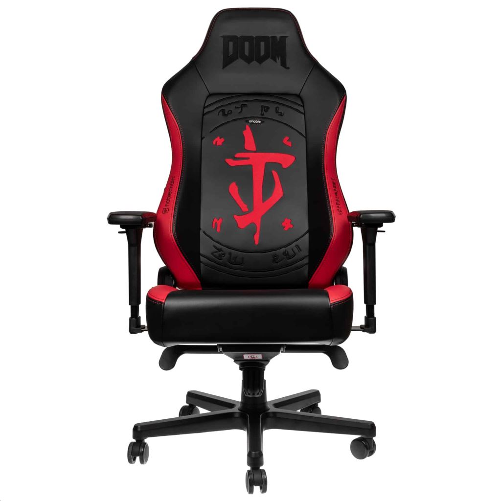 noblechairs HERO DOOM Edition gaming szék Fekete/Piros (NBL-HRO-PU-DET) noblechairs HERO DOOM Edition gaming szék Fekete/Piros (NBL-HRO-PU-DET)