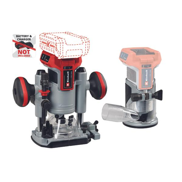 Einhell TP-RO 18 Set Li BL - Solo akkus felsőmaró és élmaró Einhell TP-RO 18 Set Li BL - Solo akkus felsőmaró és élmaró