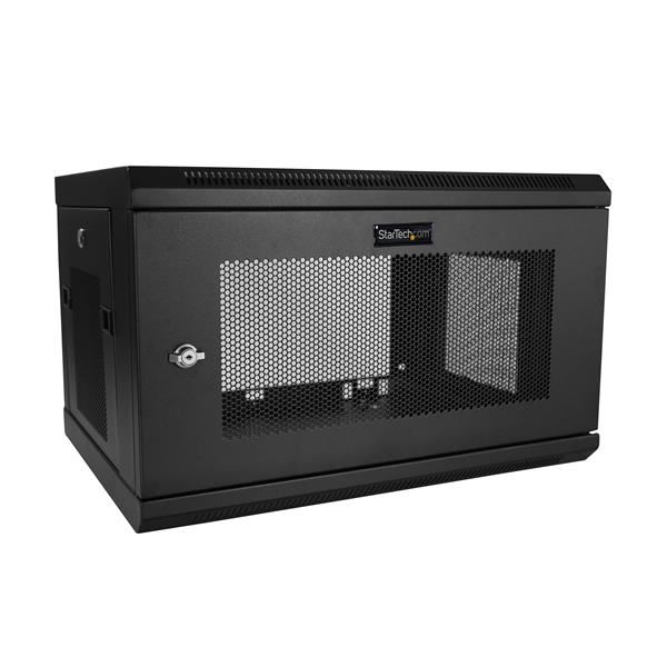 Startech.com 6U 14.8" fali rack szekrény fekete (RK616WALM) Startech.com 6U 14.8" fali rack szekrény fekete (RK616WALM)