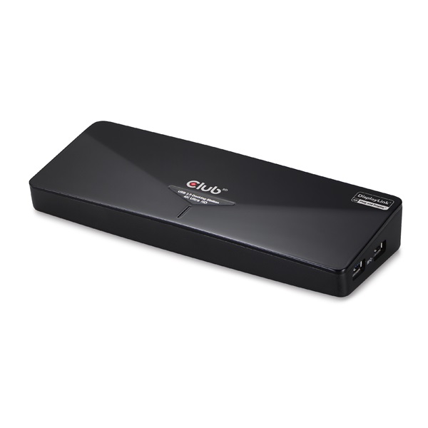 Club 3D  CSV-3103D DUAL DISPLAY/4K 3.2 USB-A to HDMI  DP  DVI-D  3xUSB-A  RJ45  3.5 Jack Audio +Mic Notebook Dokkoló