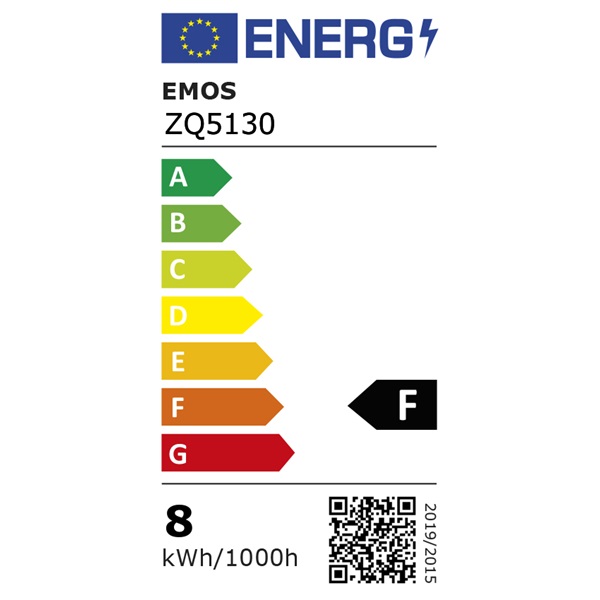 Emos LED fényforrás normál E27 8W 645lm meleg fehér (ZQ5130)