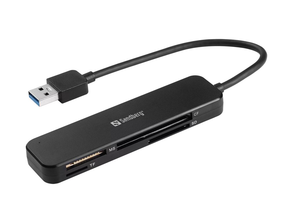 Sandberg 134-32 USB3.0 Pocket Card Reader kártyaolvasó Sandberg 134-32 USB3.0 Pocket Card Reader kártyaolvasó