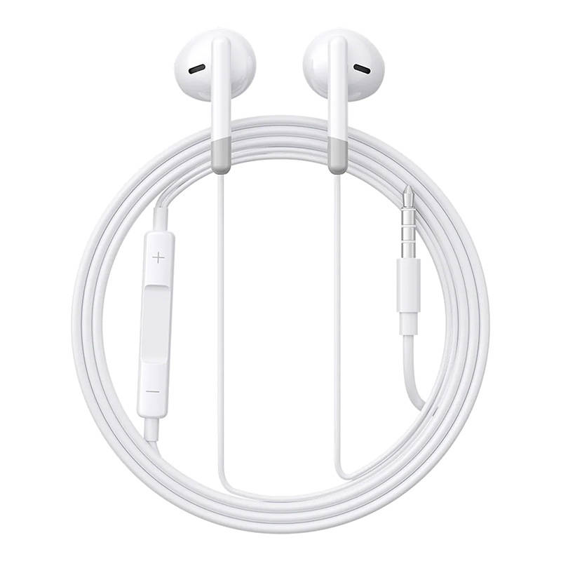 Joyroom JR-EW01 wired in-ear headphones Fehér