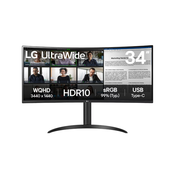 LG  34" 34WR55QK 3440x1440 ívelt monitor