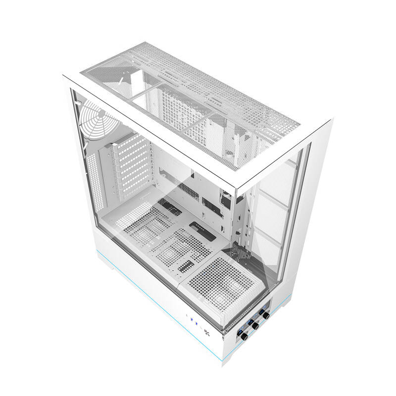 Darkflash DY451L számítógépház ventilátorok nélkül Fehér 