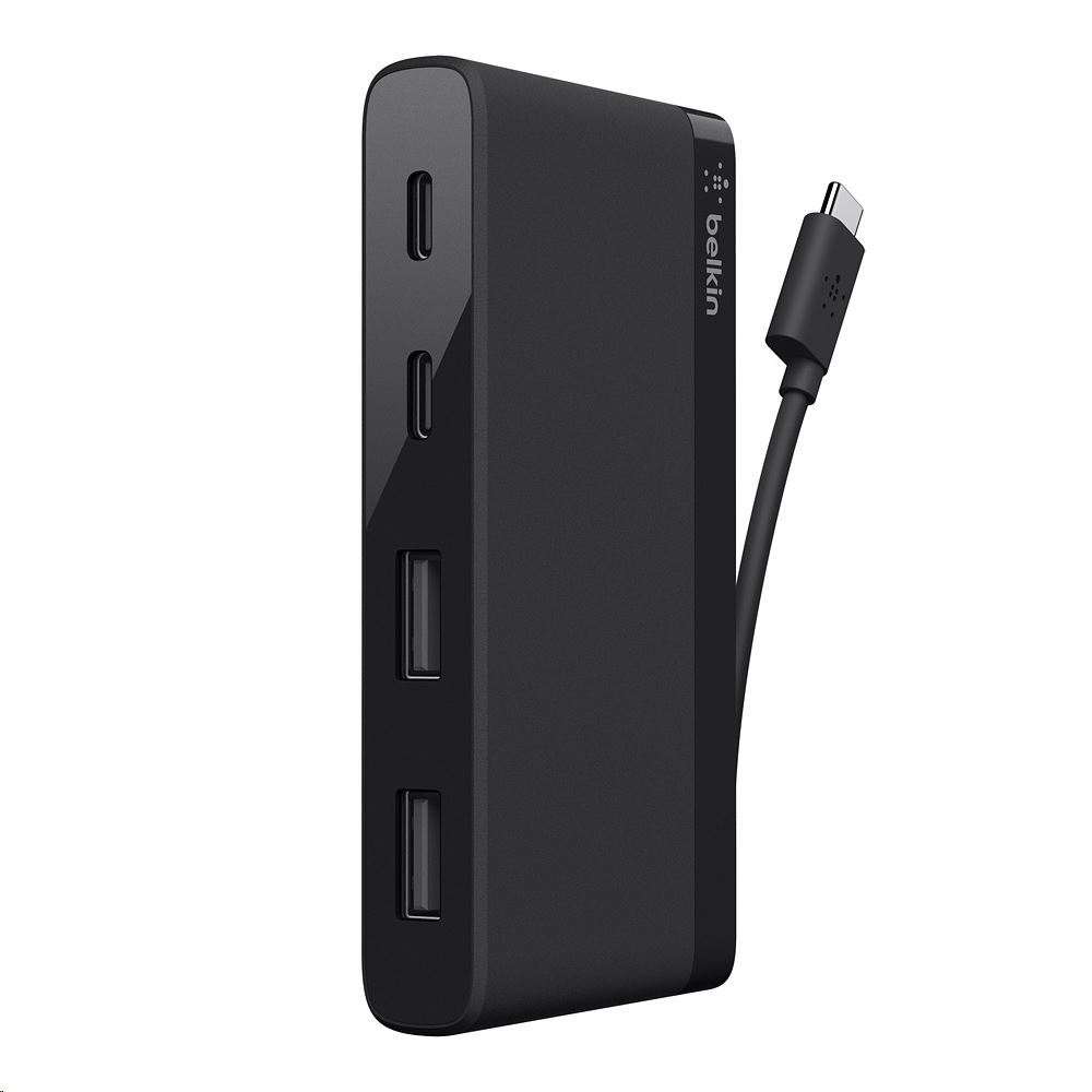 Belkin USB-C 4-Port Mini Hub fekete (F4U090btBLK) Belkin USB-C 4-Port Mini Hub fekete (F4U090btBLK)