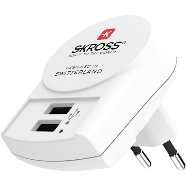 SKROSS USB töltő 2 darab A típusú bemenettel SKROSS USB töltő 2 darab A típusú bemenettel