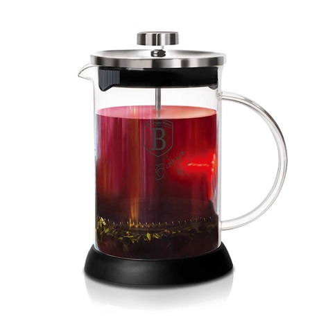 Berlinger Haus BH/6302A Kávé és teafőző, dugattyús, 600ml, Rozsdamentes acél