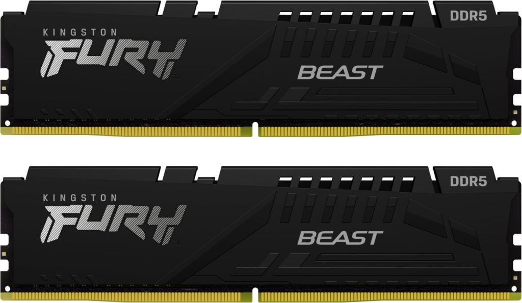 16GB 5200MHz DDR5 RAM Kingston Fury Beast Black CL36 (2x8GB) (KF552C36BBEK2-16) 16GB 5200MHz DDR5 RAM Kingston Fury Beast Black CL36 (2x8GB) (KF552C36BBEK2-16)