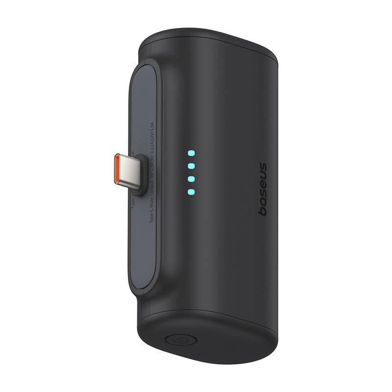 Baseus Compact   5000mAh 20W USB-C Powerbank Fekete