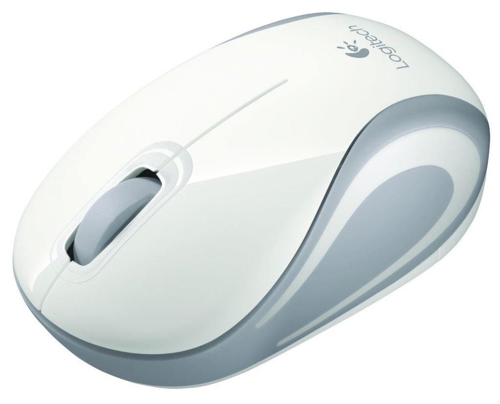 Logitech M187 vezeték nélküli optikai egér fehér (910-002735)