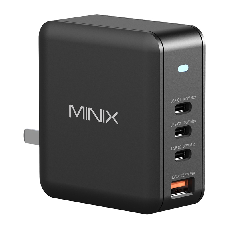 Minix P165 GaN fali töltő 3 db USB-C és 1 db USB-A csatlakozóval