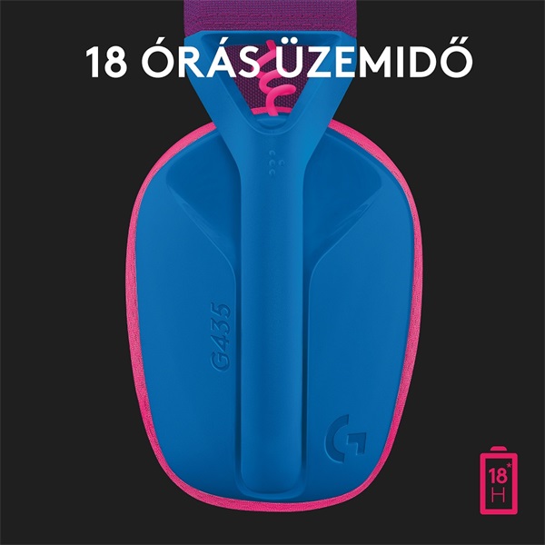 Logitech G435 LIGHTSPEED vezeték nélküli Gaming headset kék (981-001062) Logitech G435 LIGHTSPEED vezeték nélküli Gaming headset kék (981-001062)