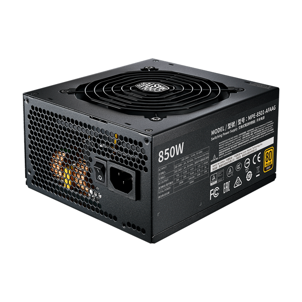 COOLER MASTER Moduláris MWE 850W 12cm 80+ Gold V2 Tápegység 