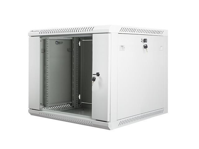 Lanberg 9U 19" fali rack szekrény 600x600mm szürke (WF01-6609-10S)