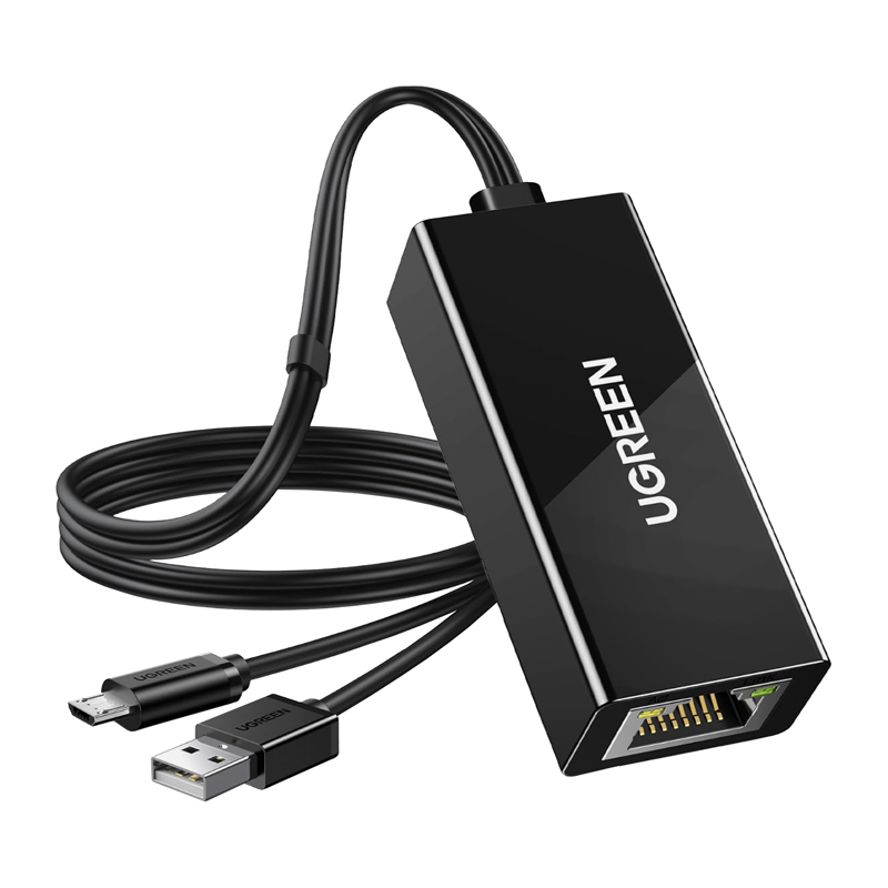 Ugreen CR110 USB-C RJ45 100Mbs Ethernet adapter Fekete