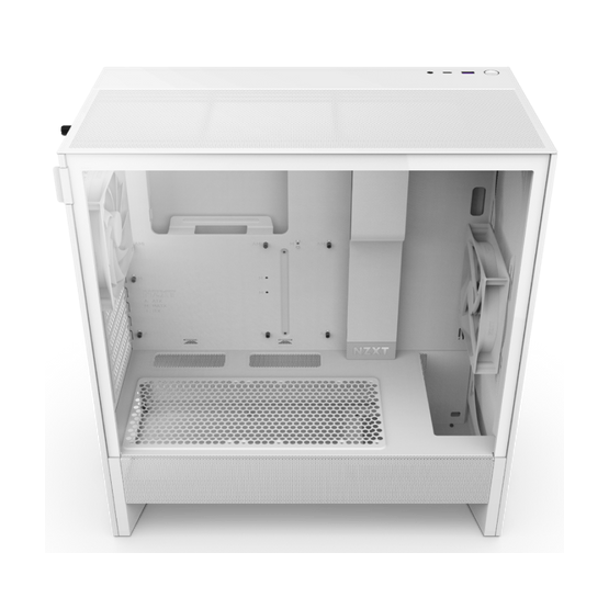   NZXT  CC-H52FW-01 Midi H5 Flow (2024) Számítógépház Matt fehér  