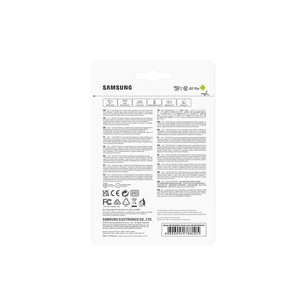 SAMSUNG PRO Plus microSDXC kártya 256GB, CLASS 10, UHS-I, U3, V30, A2, + Adapter, R180/W130 Memóriakártya