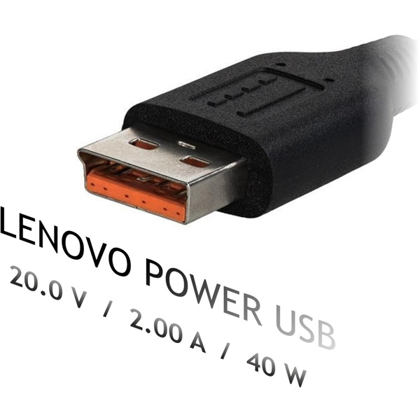 Akyga Notebook Tápegység Lenovo USB 40W (AK-ND-59)
