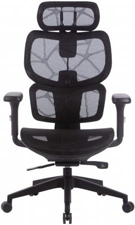 Humantech, hálós ülőlap és háttámla fekete műanyag lábkereszt  Irodai forgószék Fekete