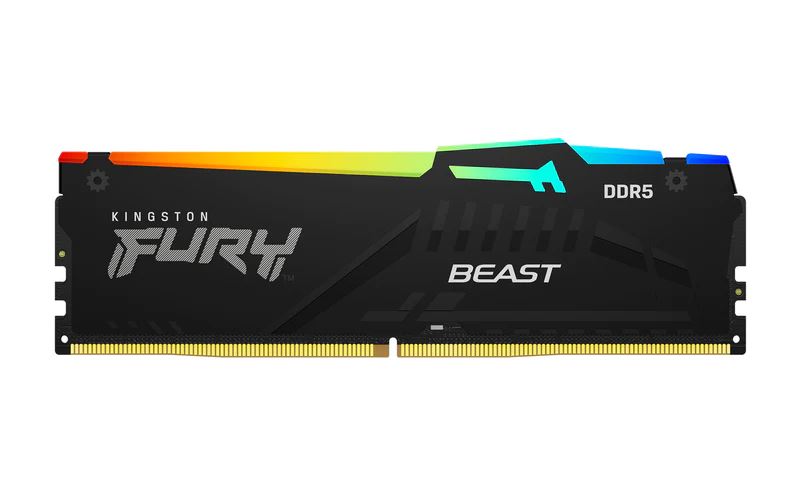 8GB 5200MHz DDR5 RAM Kingston Fury Beast RGB CL40 (KF552C40BBA-8)