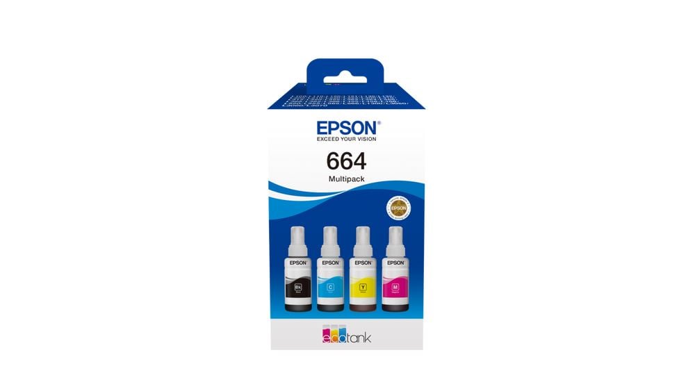 Epson 664 EcoTank 4-színű tinta multipack (C13T66464A) Epson 664 EcoTank 4-színű tinta multipack (C13T66464A)